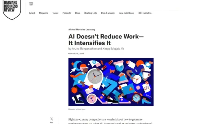 Riset Harvard Ungkap Paradoks Produktivitas: AI di Kantor Bikin Karyawan Makin Sibuk dan Stres