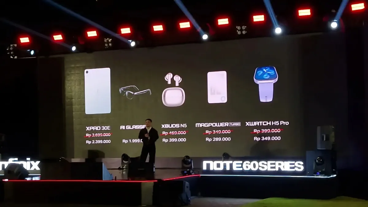 Infinix Luncurkan Deretan Perangkat IoT: Tablet, Powerbank, Earbuds, dan AI Glasses