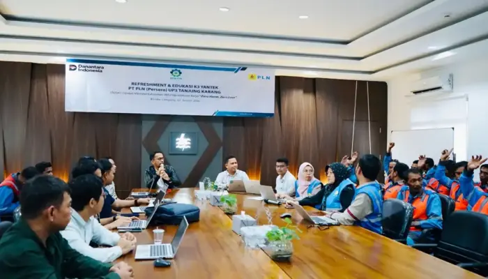 PLN UP3 Tanjungkarang Gelar Edukasi K3 untuk Pertahankan Nihil Kecelakaan Kerja