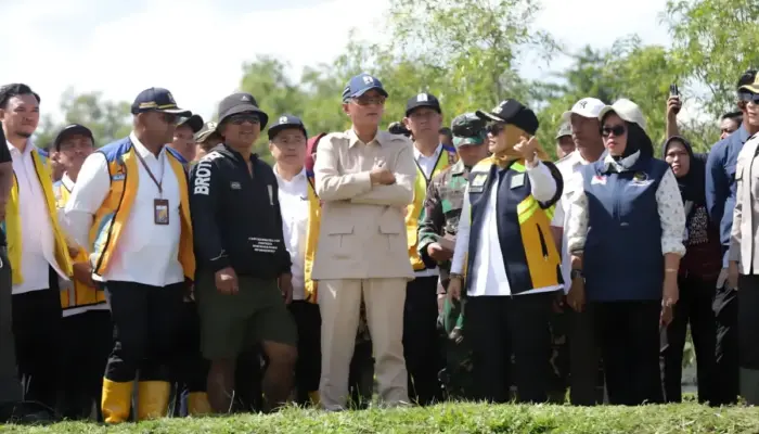 Menteri PU Tinjau Jembatan Way Bungur Lampung Timur, Pemerintah Janjikan Pembangunan Permanen