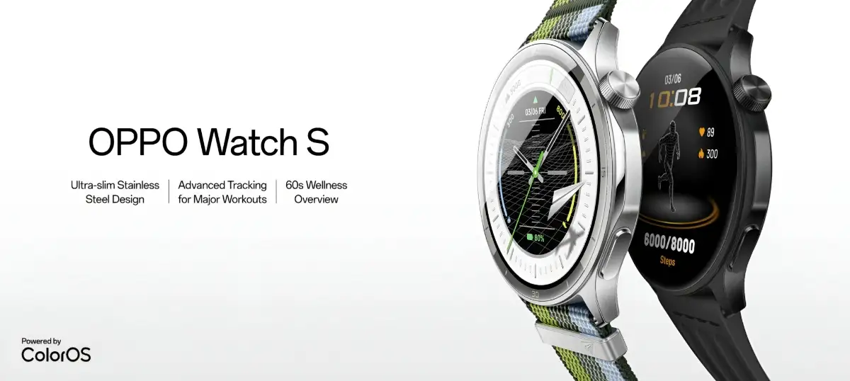 OPPO Perkenalkan OPPO Watch S, Jam Pintar Berdesain Ultra Ramping