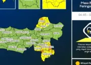 Cuaca Ekstrem Mengintai Jawa Tengah Pagi Ini, Hujan Lebat Disertai Petir Berpotensi Meluas