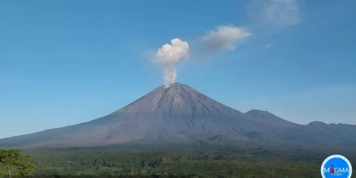 Aktivitas Gunung Semeru Meningkat, Tercatat 21 Kali Gempa Erupsi dan Warga Diminta Waspada