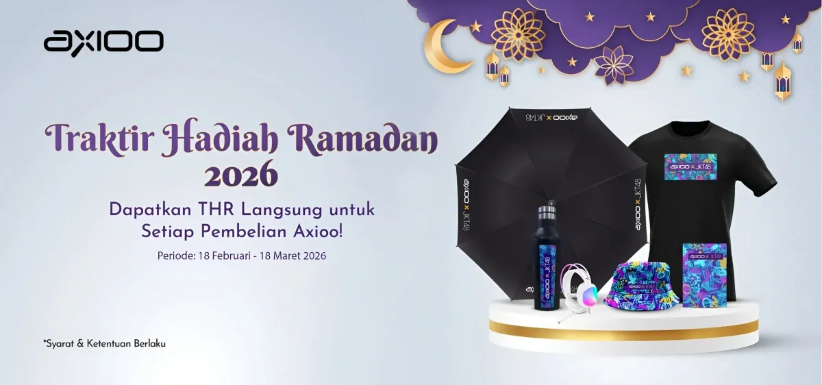Axioo Bagi-Bagi THR, Headset Pongo, dan Merchandise JKT48 untuk Pembeli Laptop