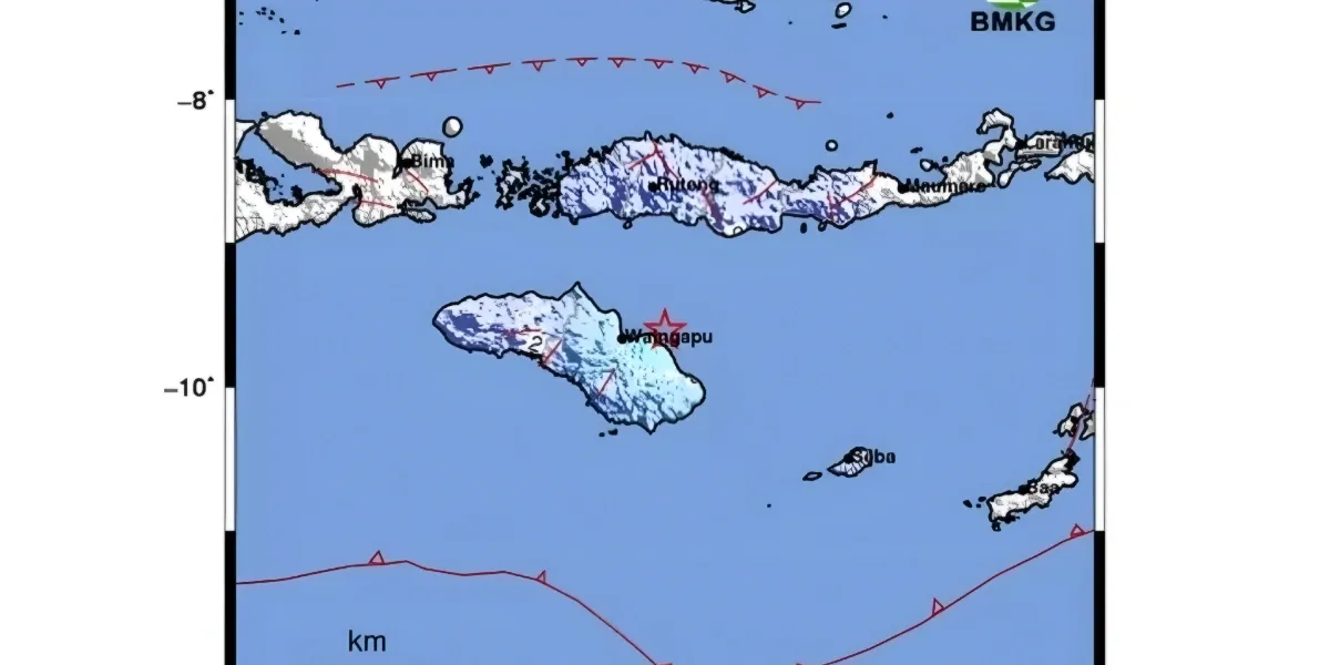 Gempa Magnitudo 4,8 Guncang Waingapu Pagi Hari, Getaran Capai Skala IV MMI