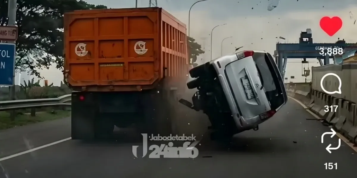 Insiden di Tol Gempol–Kejapanan, Xenia Hantam Truk Diduga Akibat Pengemudi Ngantuk