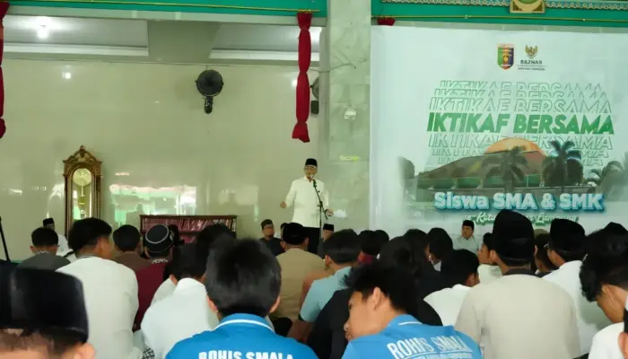 Pemprov Lampung Dukung Pembinaan Spiritual Pelajar Lewat Pesantren Kilat dan Iktikaf Baznas
