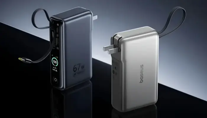 Baseus EnerGeek GT 21: Power Bank 10.000mAh dengan Colokan Listrik 67W, Solusi 2-in-1 untuk Traveler