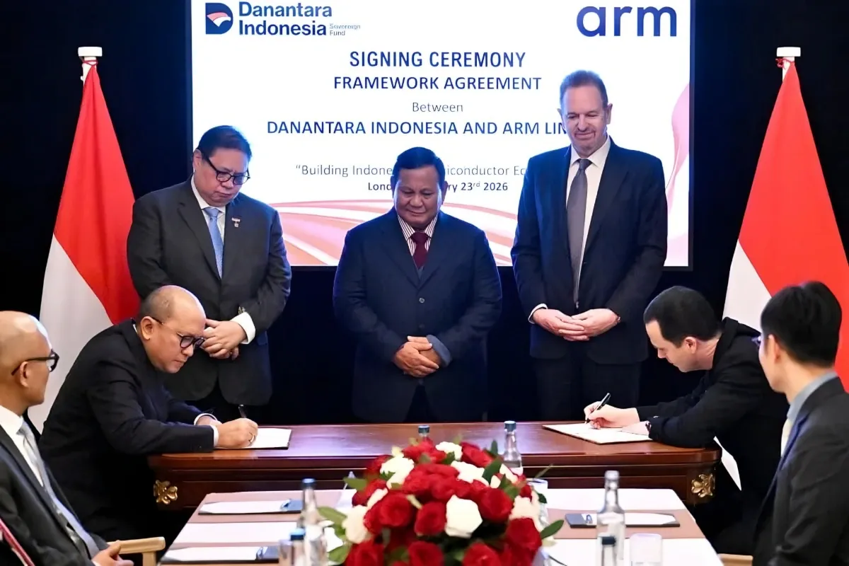 Prabowo Hadiri Penandatanganan Kerja Sama BPI Danantara dan Arm, RI Genjot Penguasaan Teknologi Chip