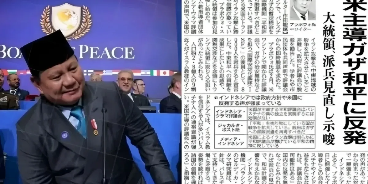 Prabowo Kembali Jadi Sorotan Media Jepang, Penempatan Pasukan RI di Gaza Diperdebatkan