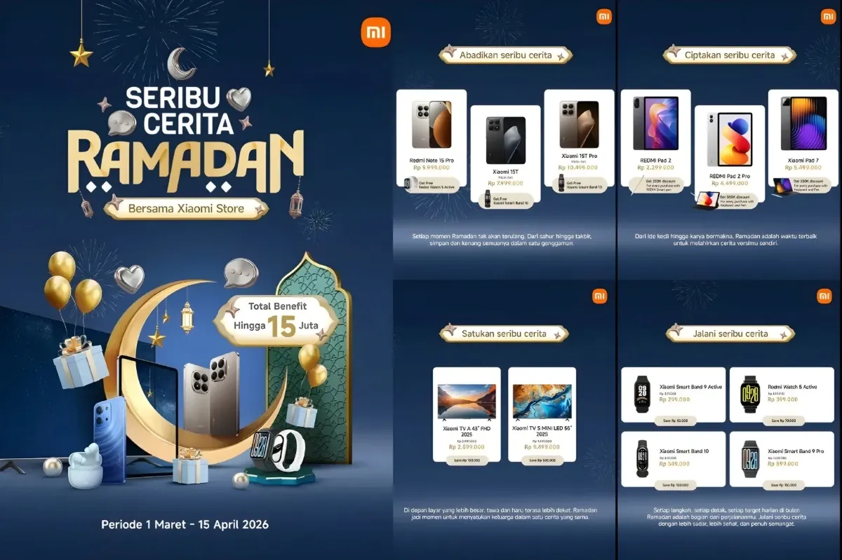 Rayakan Lebaran 2026, Xiaomi Bagi Diskon Smart TV dan Hadiah Smart Band