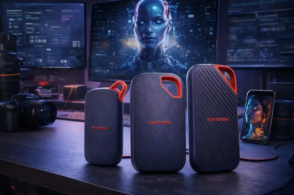 SSD Portable SanDisk Terbaru, Wajib Dimiliki Kreator untuk Proses AI Optimal