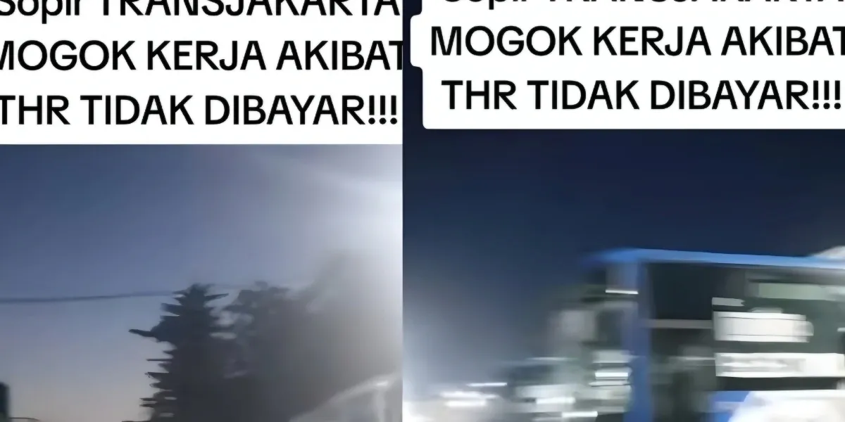 Sopir TransJakarta Mogok Diduga THR Belum Cair – Ini Kronologi Tuntutannya