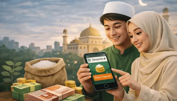Praktis dan Aman! Bayar Zakat Fitrah Online Bisa Lewat Tokopedia, Begini Caranya