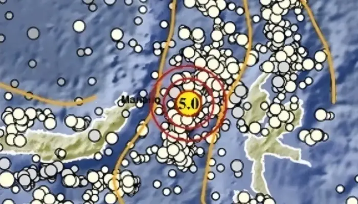 Gempa M5.0 Guncang Barat Laut Jailolo Maluku Utara, Dipastikan Tidak Berpotensi Tsunami