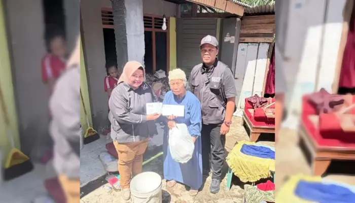 Mayang Suri Djausal Salurkan Bantuan untuk Korban Banjir di Kedamaian