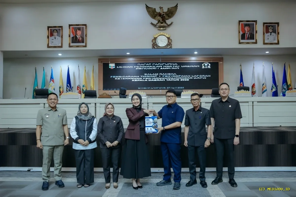 Pemerintah Provinsi Lampung dan DPRD Lampung Paripurnakan LKPJ Kepala Daerah 2025
