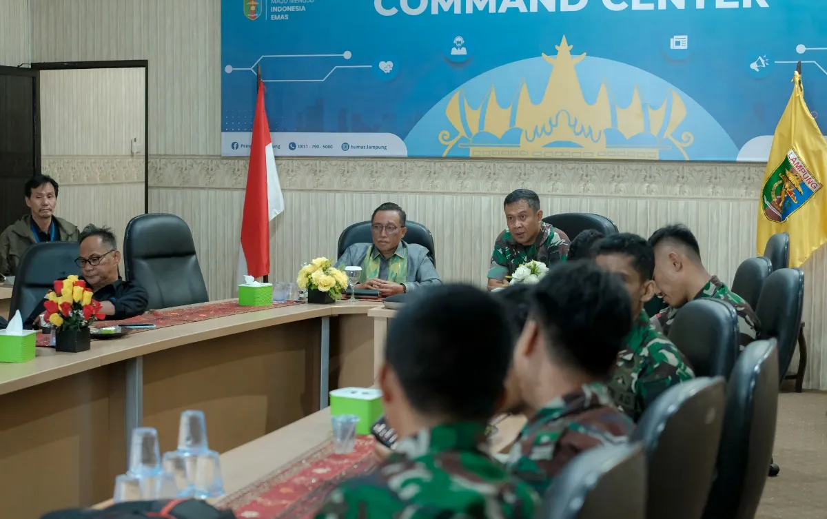 Pemprov Lampung Gandeng Kodam Raden Inten untuk Perkuat Kapasitas Komunikasi Publik