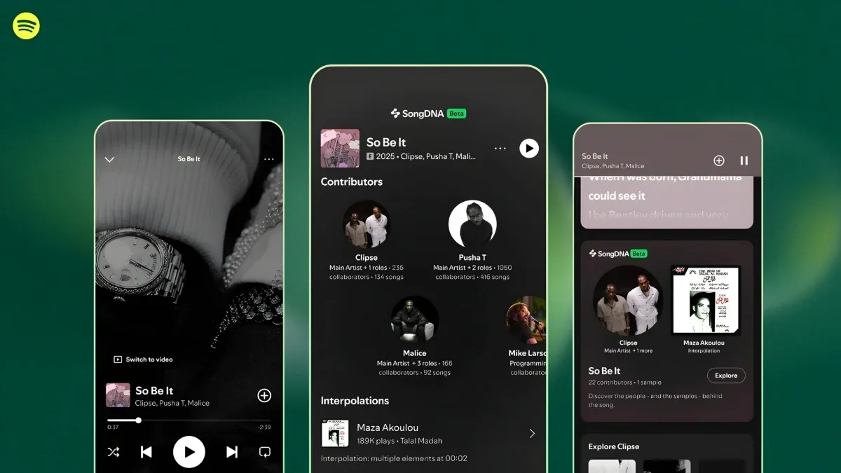 Spotify Luncurkan SongDNA, Fitur Baru untuk Mengenal Musik Lebih Dalam