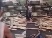 Truk Kayu Sengon Oleng di Wonosobo, Tabrak 4 Kendaraan dan Tewaskan 2 Orang