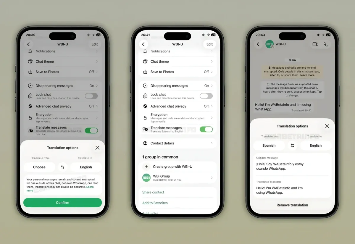 WhatsApp Uji Fitur Terjemahan Chat Otomatis yang Bisa Digunakan Offline