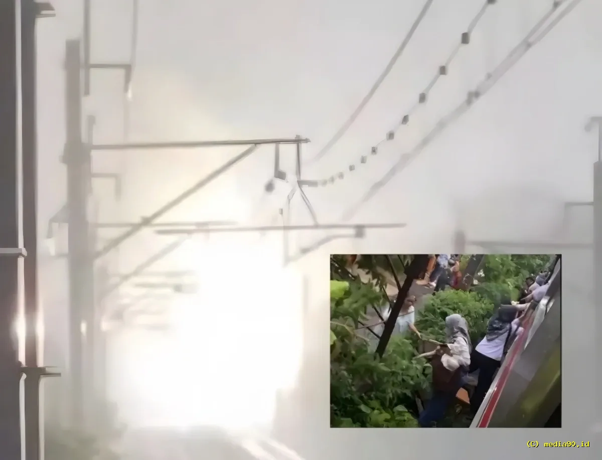 KRL Rute Tanah Abang–Rangkasbitung Lumpuh, Listrik Atas Tersambar Petir, Penumpang Dievakuasi