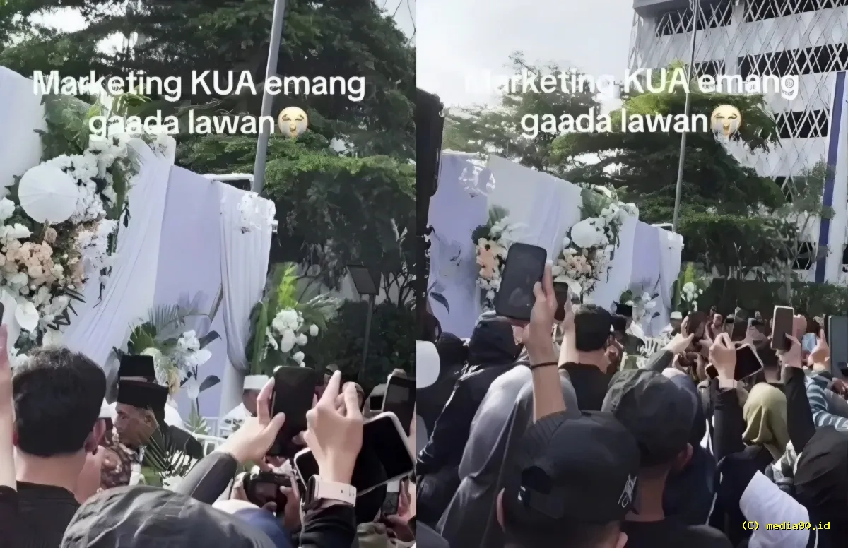 Unik! Akad Nikah Digelar di CFD Medan, Ribuan Orang Jadi Saksi