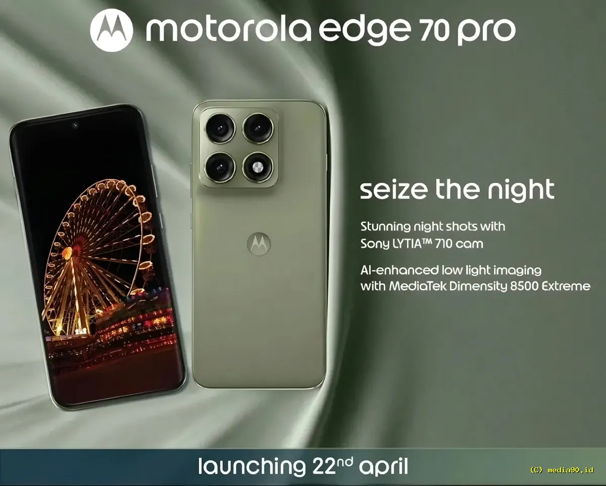 Akhirnya Terungkap Tanggal Peluncuran Motorola Edge 70 Pro dan Detail Spesifikasi