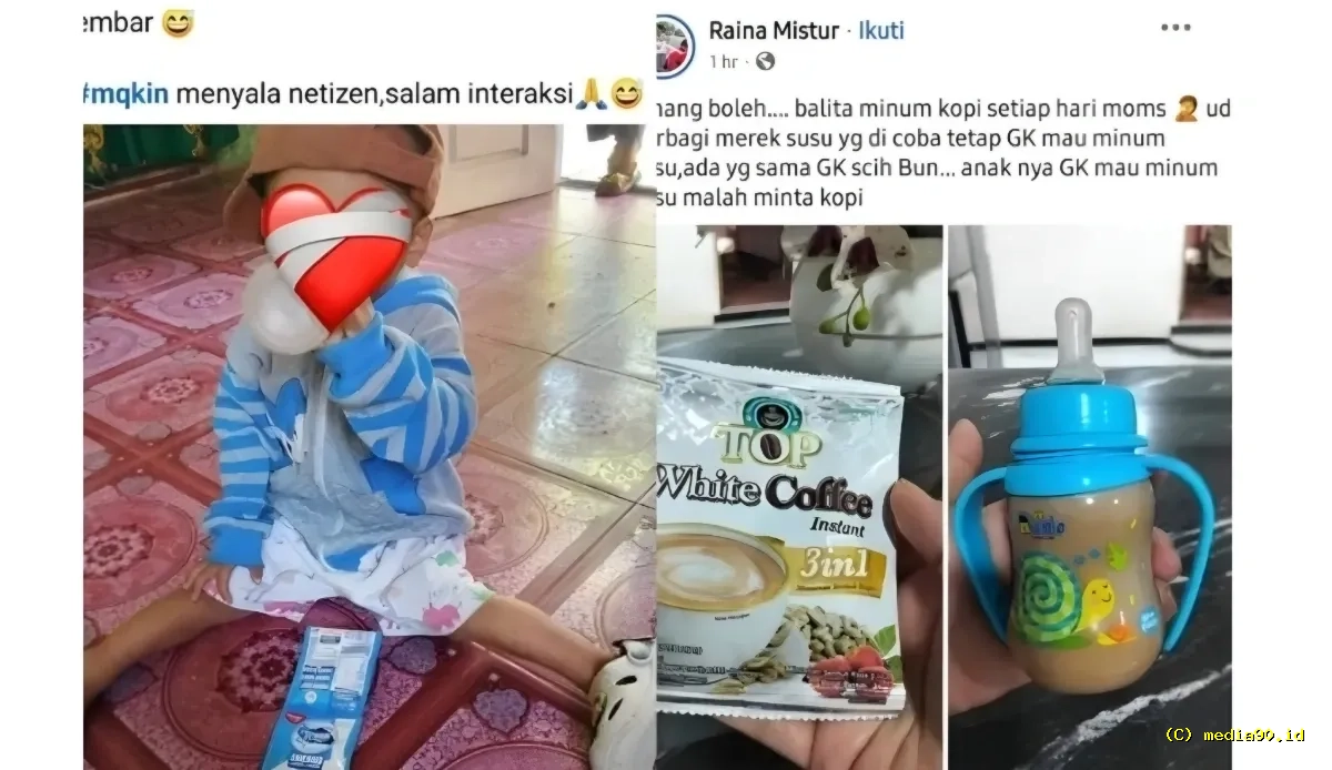 Aksi Kontroversial, Ibu Beri Minuman Kopi dan SKM ke Balita Picu Reaksi Publik