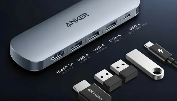 Anker Rilis USB-C Hub 5-in-1 Murah, Solusi Praktis untuk Laptop Tipis