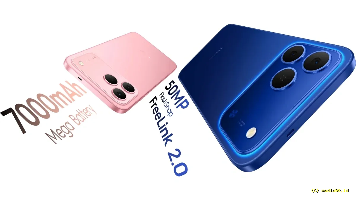 Baterai Jumbo 7.000mAh Jadi Andalan TECNO SPARK 50 4G yang Baru Dirilis