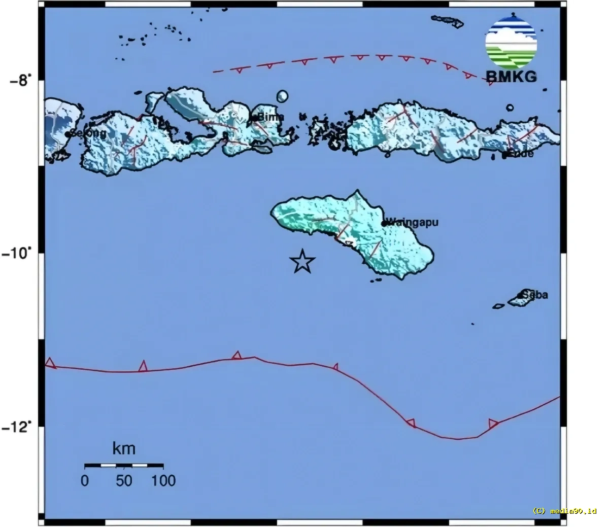 Breaking: Gempa M6,0 Guncang Wanokaka, BMKG Pastikan Tak Berpotensi Tsunami