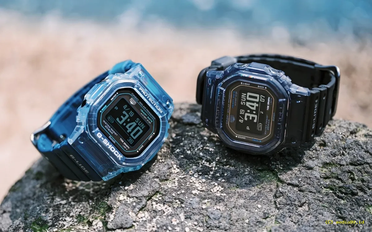 Casio G-SHOCK G-LIDE GBX-H5600 Dirilis, Usung Sensor Detak Jantung