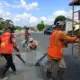 Dinas PUPR Tubaba Mulai Perbaiki Jalan Rusak di Simpang Tiga Panaragan dan Kawasan Tugu Ratu Nago