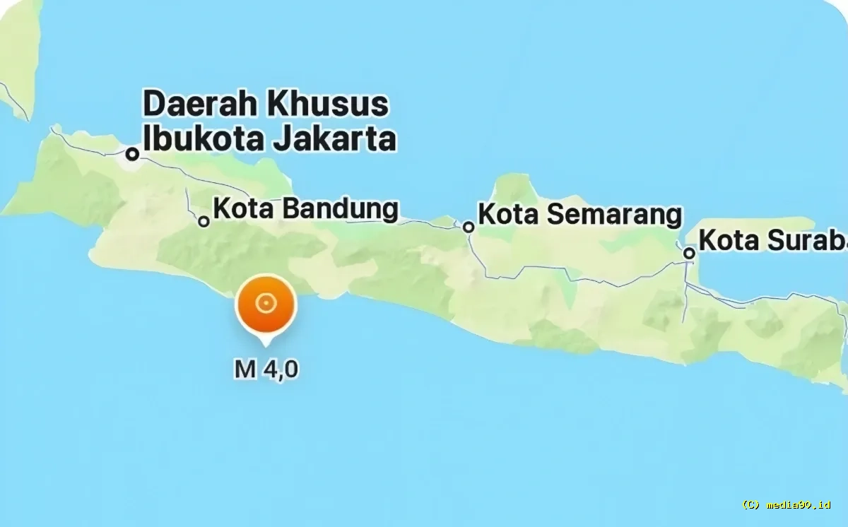 Gempa Terkini Pangandaran 4 Mei 2026, Guncangan Terasa hingga Wilayah Banjarsari