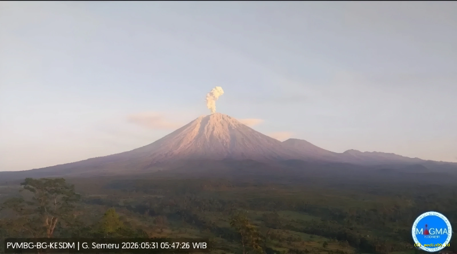 Gunung Semeru Kembali Erupsi Letusan 130 Detik Picu Imbauan Waspada