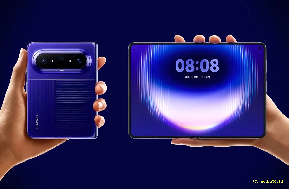 HUAWEI Pura X Max Resmi Diperkenalkan, Foldable Book-Style dengan Layar Landscape