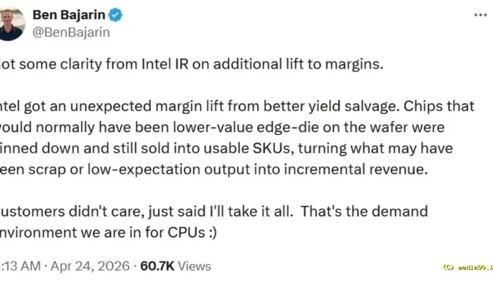 Intel Sulap Chip Cacat Jadi Produk AI, Strategi Baru Dongkrak Pendapatan