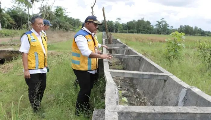 BBWS Mesuji Sekampung Percepat Perbaikan Irigasi Gantung di Rawajitu