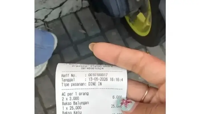 Viral! Warung Bakso di Klaten Tarik Biaya AC Rp3 Ribu per Orang, Netizen Ramai Berkomentar