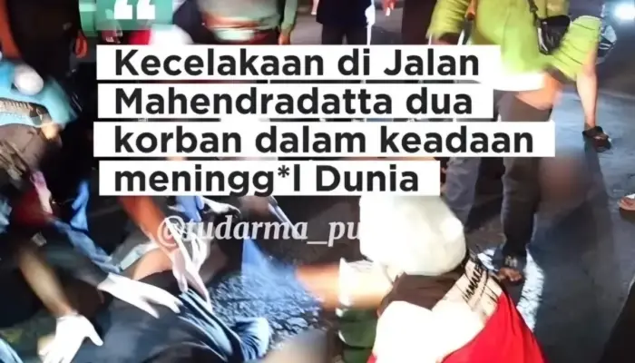 Kecelakaan Maut di Jalan Mahendradatta Denpasar, Dua Orang Tewas