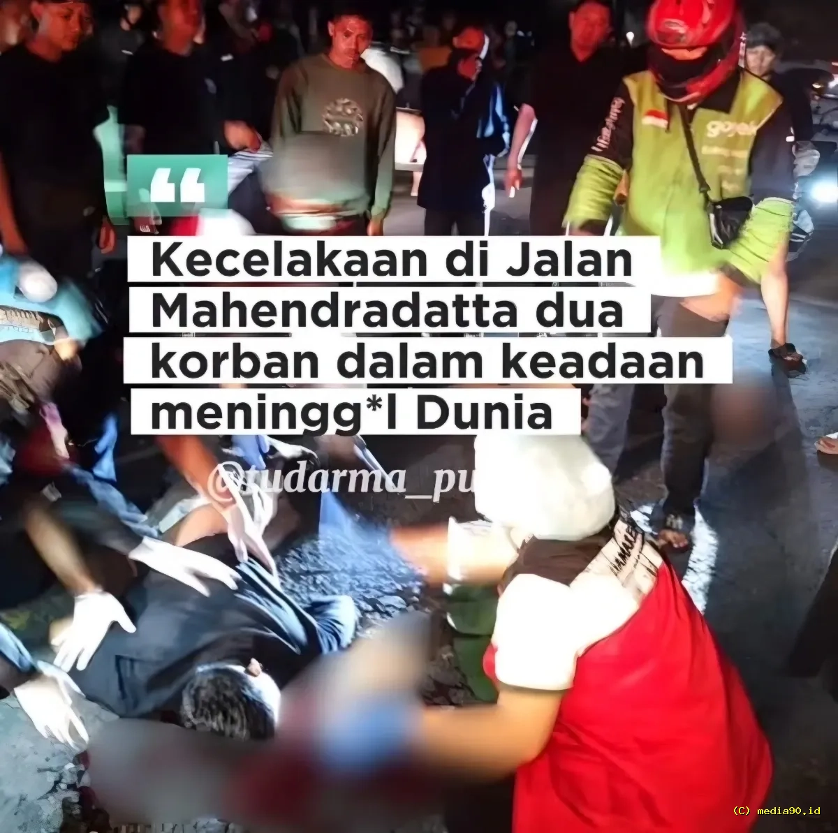 Kecelakaan di Jalan Mahendradatta Denpasar, Dua Orang Dilaporkan Tewas