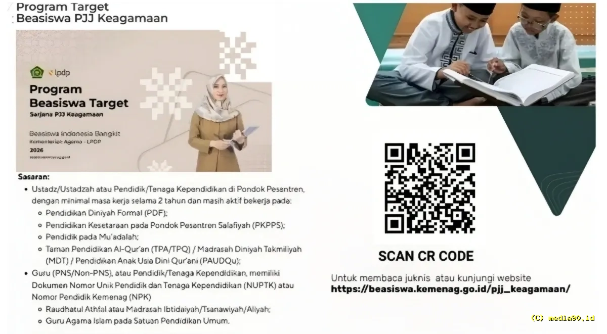 Kesempatan Emas! Program PJJ Keagamaan 2026 Tawarkan Kuliah Gratis bagi Ustaz & Guru