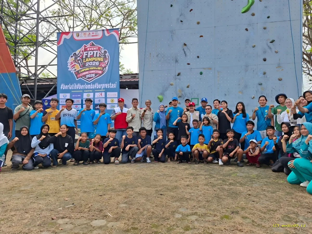 Lampung Climbing Competition 2026 Diikuti Ratusan Atlet Junior, KONI Soroti Pentingnya Pembinaan