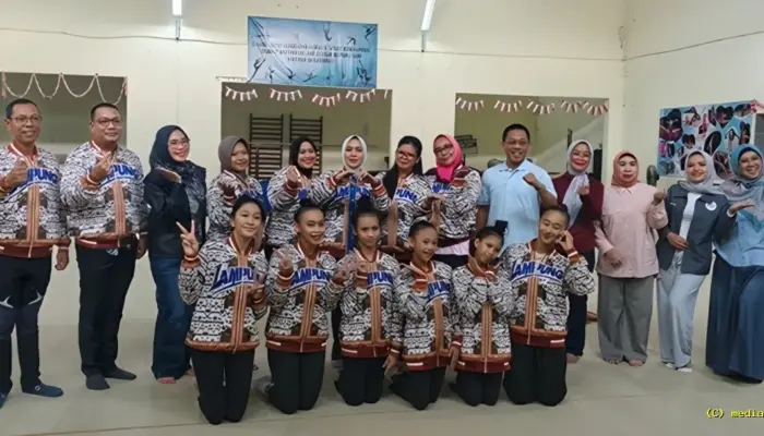 Enam Pesenam Ritmik Lampung Berlaga di Kejurnas Gimnastik Junior-Senior 2026 di Bandung