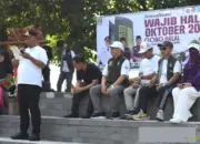 Plt Bupati Lampung Tengah Ajak UMKM Lokal Canangkan Produk Halal Lewat Car Free Day