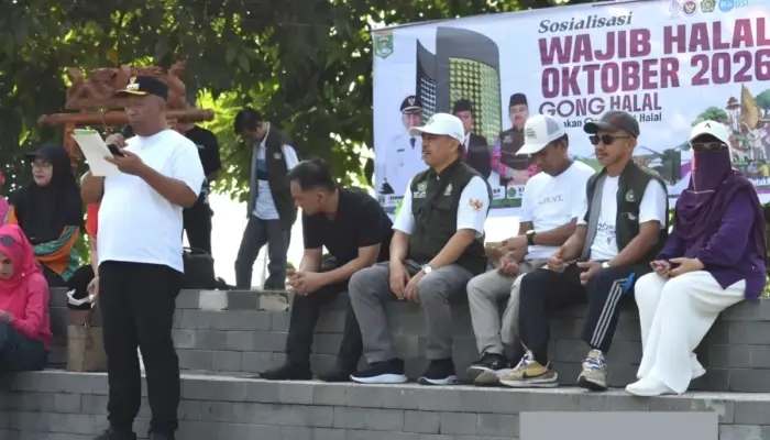 Plt Bupati Lampung Tengah Ajak UMKM Lokal Canangkan Produk Halal Lewat Car Free Day