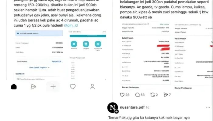 Viral di Threads, Pelanggan Keluhkan Tagihan Listrik Membengkak Hingga Dua Kali Lipat