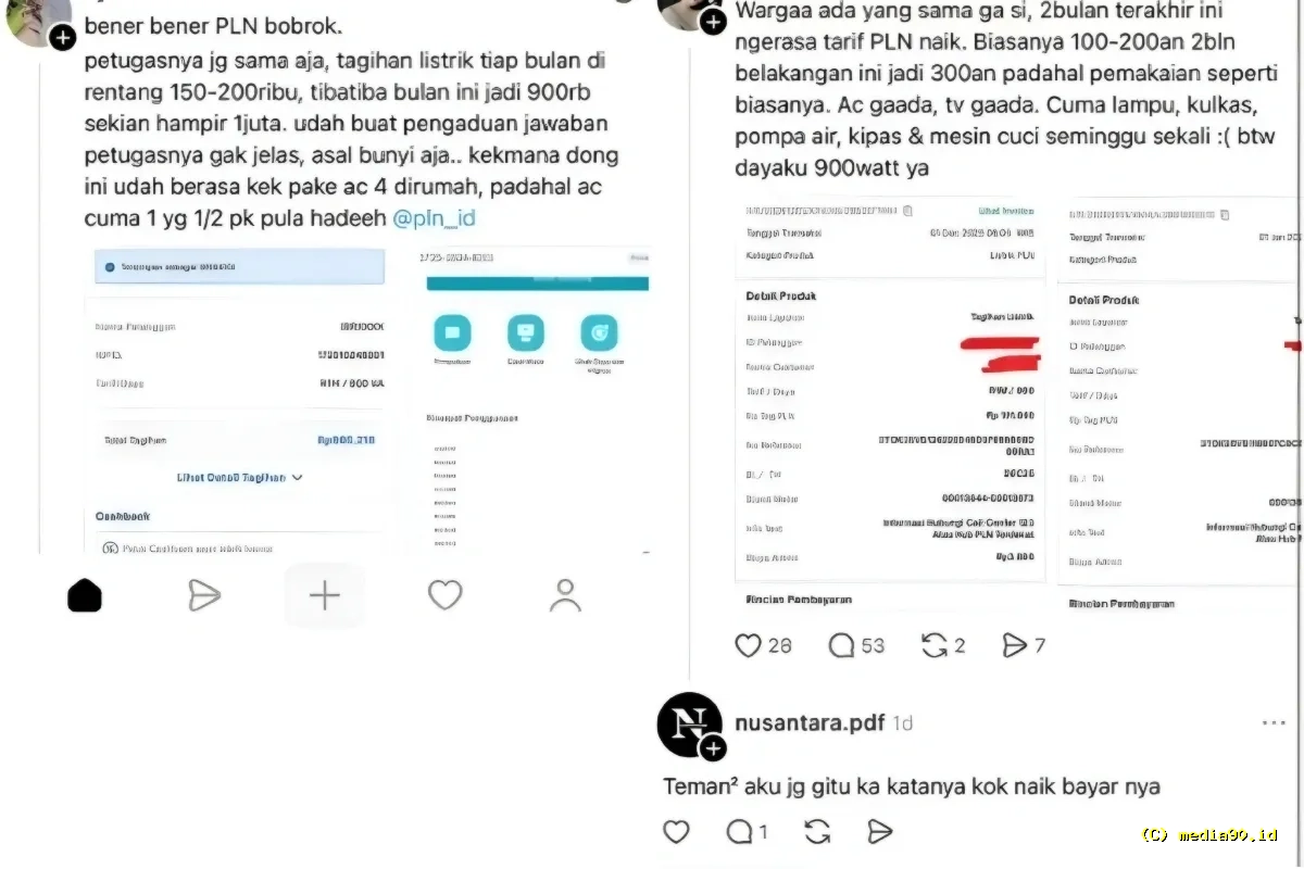 Ramai di Threads, Warganet Keluhkan Tagihan Listrik Membengkak Tanpa Perubahan Pemakaian