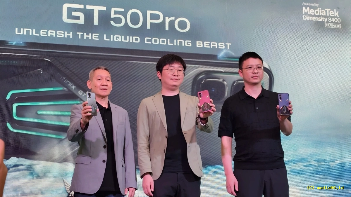 Rilis di Indonesia, Infinix GT 50 Pro Hadir dengan Liquid Cooling & Pressure-Sense GT Trigger